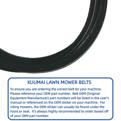 Wheel Traction Drive Belt Three Eighths Inch By Twenty Seven Point Five Inch For TimeMaster Thirty Inch Deck Lawn Mowers