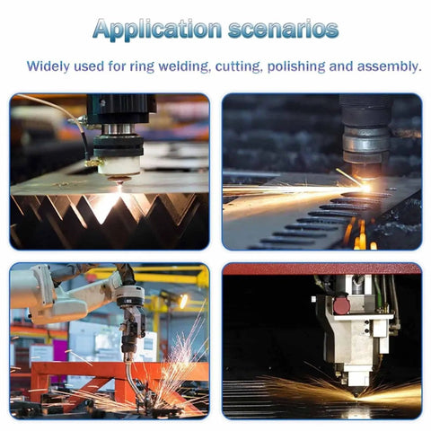 Knockout Rotary Welding Positioner 180mm Featuring Stepless Speed Control And Rock Solid 90 Degree Swivel Base for welding applications.