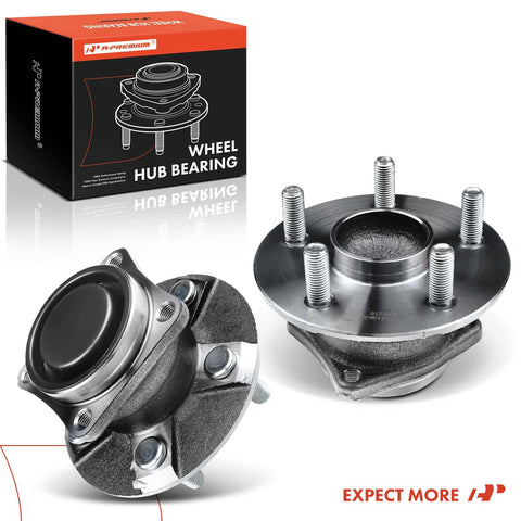 Pair Of Rear Wheel Bearing And Hub Assemblies For Toyota Corolla Matrix Celica And Pontiac Vibe 5 Lug Non ABS FWD 2000 To 2008
