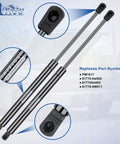 Heavy Duty Rear Hatch Strut Easy Bolt Right On Replace For 07 08 09 10 11 12 Hyundai Santa Fe Liftgate tailgate gas shock support with mounting ends.