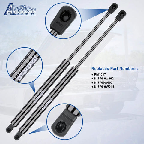 Heavy Duty Rear Hatch Strut Easy Bolt Right On Replace For 07 08 09 10 11 12 Hyundai Santa Fe Liftgate tailgate gas shock support with mounting ends.