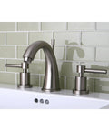 8 Inch Widespread Bathroom Faucet Brushed Nickel With Drip-Free Ceramic Disc Cartridge, Deck Mount Three-Hole Installation
