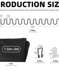 63 Piece Couch Spring Repair Kit With 25 Inch No Sag Springs S Clips Hooks Dual Hook Tension Springs Nails Removal Tools And Dust Cover For Sofa Upholstery Replacement And Easy DIY Couch Fix detailing spring dimensions, dust cover, hooks, and tension clips.