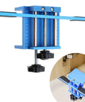Efficient Door Panel Installation Kit For Cabinets And Woodworking Projects, DIY Friendly Mounting Solution in blue aluminum