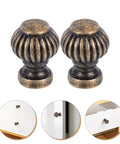 Vintage Pumpkin Drawer Pulls 12 Piece Set Old School Round Cabinet Knobs For Jewelry Boxes Cupboards And Furniture Hardware