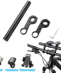 Bike Handlebar Extender Aluminum Alloy 7.87 Inch Mounting Bracket for Lights Phone and Speedometer Expand Your Ride with tools
