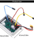 Plug And Play Scooter Controller Replacement for Electric Scooters with wires and military-grade aluminum housing, 10cm size.