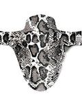 Front Bike Fender For Face And Suspension Fork Protection With Secure Fit For Enduro Trail All Mountain Cross Country Freeride Downhill And EMTB Rides Keeps Goggles Clean And Dry In Mud And Rain, snake print design