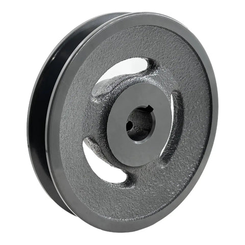 Beefy Heavy Duty 3/4 Inch Bore Single Groove Cast Iron V Belt Pulley With 4.75 Inch Outside Diameter, Motor Pulley For A AX B BX 4L 5L V-Belts, Precisely Machined, Static Balanced, Rust Resistant Finish, BK5034