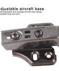Soft Close Hydraulic Cabinet Hinge With Adjustable Base No Slam Quiet Opening Black Brushed Aluminum Frame