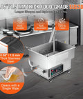 Commercial Deep Fryer Oil Filter Machine With High Efficiency 300W Pump Ideal For Kitchen And Restaurant Use to keep fryer oil clean.