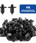 M8 push rivets from 120Pcs Plastic Fender Clips And Body Rivets Set For ATV UTV Motorcycle Sportbike Push Pin Fasteners M6 M7 M8.