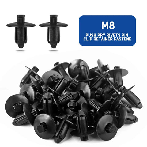 M8 push rivets from 120Pcs Plastic Fender Clips And Body Rivets Set For ATV UTV Motorcycle Sportbike Push Pin Fasteners M6 M7 M8.