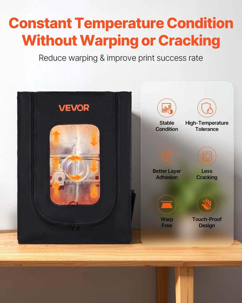 Dustproof Waterproof 3D Printer Enclosure with Oxford Cloth Tent displaying stability features and temperature control benefits