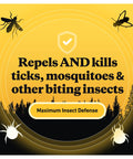 Twin Pack Premium Permethrin Clothing Insect Repellent Trigger Spray 24 Oz Yellow Bonds To Fabric For Up To 6 Weeks Or 6 Washings