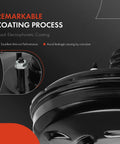 Street Legit Heavy Duty Vacuum Brake Booster For Honda Accord Civic Crv Direct Swap Built Tough showcasing black electrophoretic coating and bolts.