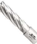 Kick Ass Heavy Duty Annular Cutter With Dead Center Pilot Pin Five Eighths Inch By Two Inch Cut Crafted From Tough M2 Hss Steel For Magnetic Drills with a solid 3/4 inch shank.