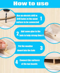 How to use All-In-One 284 Piece Wood Dowel Kit With Eight Sizes And Drill Bits One Quarter Inch Five Sixteenth Inch Three Eighths Inch