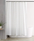 Adjustable Room Divider Tension Rod 122 To 150 Inches No Drilling Black Finish Easy Install Create Private Space In Living Room Or Bedroom Without Messy Hardware Strong Hold in bathroom with curtain