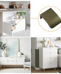 Six Pack Finger Edge Pulls Self Adhesive Concealed Cabinet Handles For Wardrobe And Drawers 30mm Antique Bronze Modern Invisible