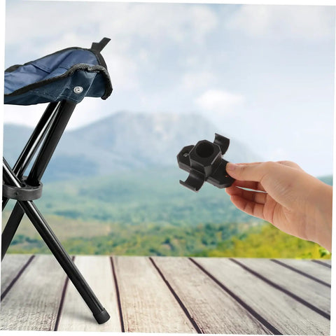 Heavy Duty 4 Pack Furniture Leg Mount Brackets Corner Connector Hardware For Table Chair Camping Stool Repair Pre Drilled Plates in hand