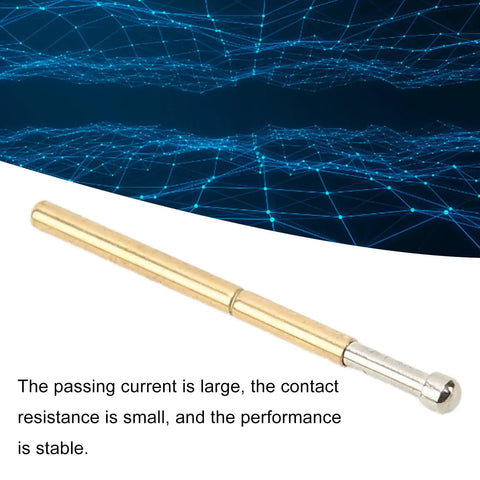 100 Pcs P125 D Spring Test Probes With Large Round Heads For PCB Testing 2.0mm Diameter Pogo Pins Set
