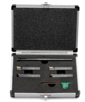 Three Eighths Inch Shank Lathe Turning Tool Set With 5 Indexable Inserts And Holders For External And Internal Turning Includes TCMT21.51 Inserts S STFCR Boring Bar And Wrenches Ideal For Semi Finishing And Roughing in aluminum case