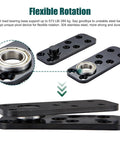 Heavy Duty Hidden Door Pivot Hinge For 360 Degree Rotation, 573 Lb Load Bearing, Stainless Steel Concealed Door Hardware By Tuykay