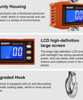 Digital Crane Scale Heavy Duty 2200lb 1000kg Hanging Scale for Farm Livestock Factory Construction and Hunting with LCD display
