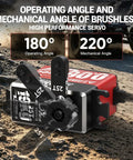 High Speed Brushless Digital RC Servo Motor 1/10 Scale Radio Control Car Part with 180° operating angle and 220° mechanical angle.