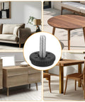 Straighten Out Any Wobbly Setup With This Heavy Duty 150 Piece Adjustable Furniture Leveler Set Featuring Universal Thread Screws
