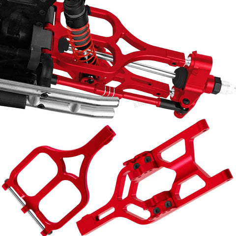 Aluminum RC Upgrades Kit For 1/10 T-Maxx And E-Maxx Including Suspension Arms Red Anodized Finish