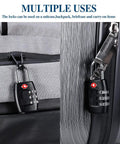 4 Pack 3 Digit Combination Luggage Locks TSA Approved For Travel On The Go Durable Padlocks on suitcases and backpacks, black