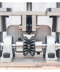 Close-up of Heavy Duty Stainless Steel Wire Stripper Machine For Electric Drill Peeling Tool showing blade and gear mechanism.