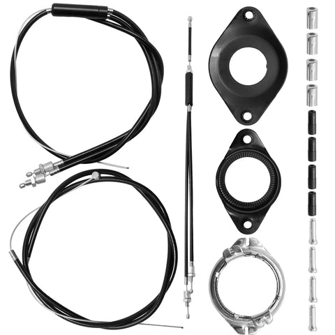 BMX Gyro Front And Rear Brake Cable Kit With Upper And Lower Cables, Spinner Rotor, Wire And Housing For Gyro Systems And 20 Inch Bikes
