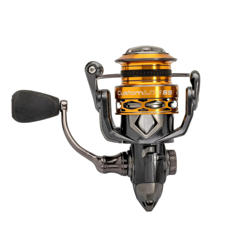Real Smooth Spinning Fishing Reel Size 200 Decked Out With 10 Plus 1 Bearings And 6.2 To 1 Gear Ratio, aluminum and Tanso Tech frame.