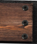 Badass Stainless Steel Chicago Binding Screws M6 X 25 Millimeter With Secure Cap Nuts in black on wood and leather surface