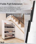 36 Inch Undermount Drawer Slides Heavy Duty Ball Bearing Full Extension Glides shown installed with shoes organized inside cabinetry