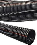 1.5 Inch UV Rated Flame Retardant Nylon Split Wire Loom Tubing Black 100 Feet For Wiring Harnesses and Cable Management close-up