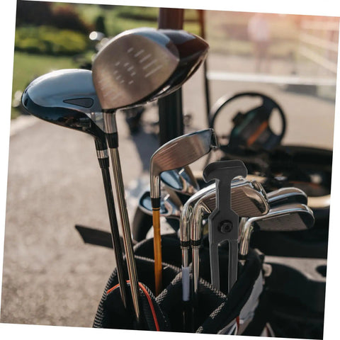 Golf cart with clubs, featuring Beefy Rubber Draw Latches 2 Pack For Tool Boxes And Coolers High Load Capacity T Handle Hasp.