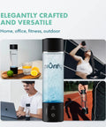 Hydrogen Water Bottle Generator With SPE PEM Technology Delivers 6300 Plus PPB In 3 Cycles Black Bottle for versatile use