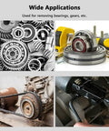 Top Shelf Heavy Duty Chrome Vanadium Steel Two Jaw Bearing Puller And Adjustable Gear Splitter Separator among various mechanical gears and tools.