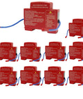 Automatic Fire Extinguisher Featuring Din Rail Mount And Heat Activated Aerosol Suppression For Home Safety, pack of 10 units.