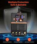 Front view of CT-416 3 In 1 Plasma Cutter Welder Combo for home shop with overheat, overload, anti-static protection features