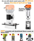 2 In 1 Invisible Fastener Slotting Jig For Woodworking Routers And Mortising, compatible with 64-65mm cylindrical routers