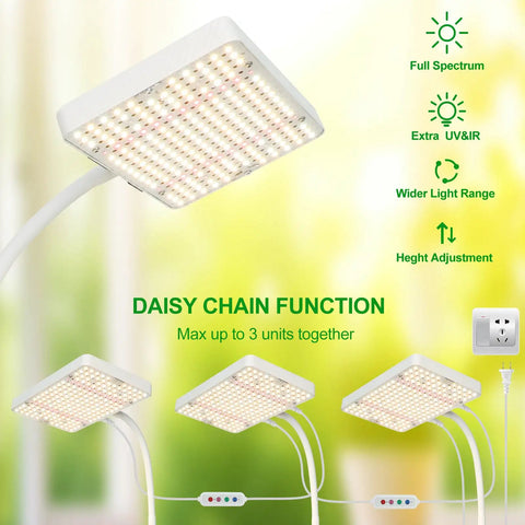 Boss Tabletop Grow Light For Seed Starting Bonsai And Succulents, 25W Desk Plant Light adjustable height and daisy chain feature
