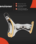 Engine Timing Chain Kit tensioner for Chevy Silverado, GMC Sierra. Metal component displayed with safety latch, close-up view.