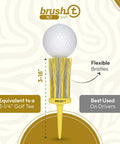 Unbreakable Premium Plastic Golf Tees That Help You Drive Farther and Straighter, Consistent Height, 3 1/8 in Brush-T design