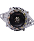Front view of Beefy 24V 2000W DC Brushless Permanent Magnet Generator with aluminum housing and fan blades visible