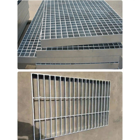 Heavy Duty Galvanized Steel Drain Grate Cover For Outdoor Drainage, Anti Slip Metal Sewer Strainer That Prevents Clogs